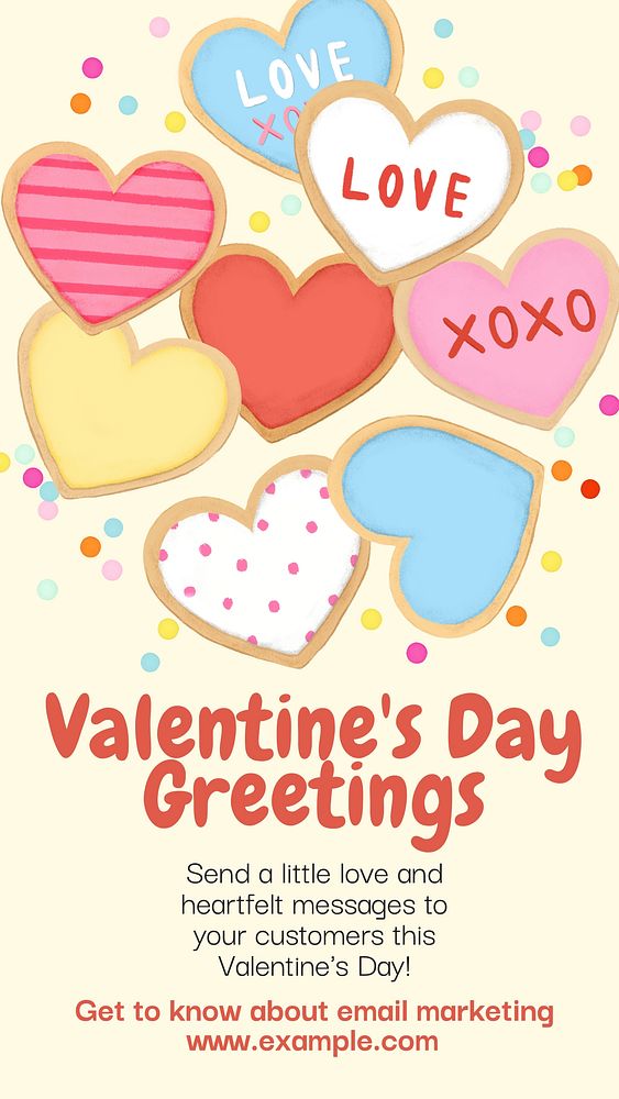 Valentine's email marketing Instagram story template