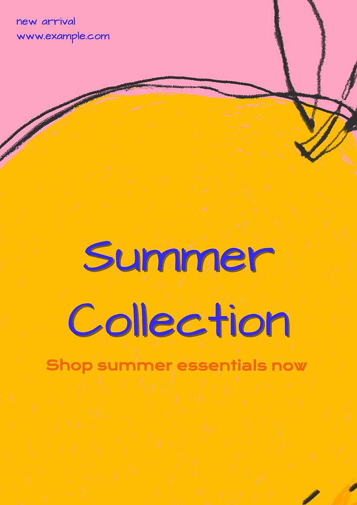 Summer collection poster template
