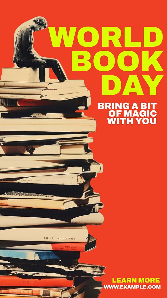 World book day Instagram story template