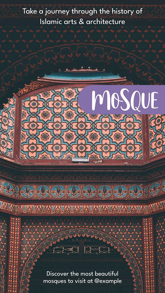 Mosque Facebook story template