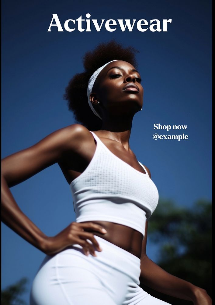 Activewear poster template