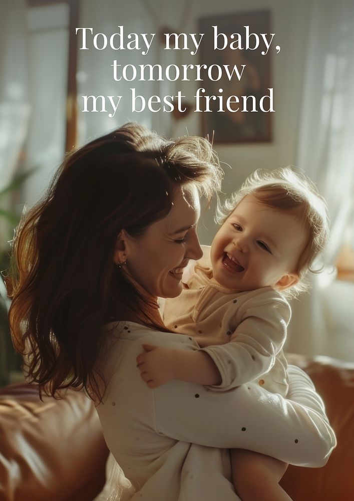 Baby  quote poster template