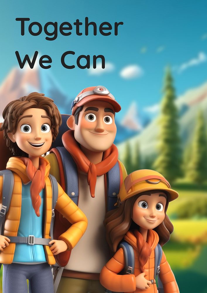 Together we can quote poster template