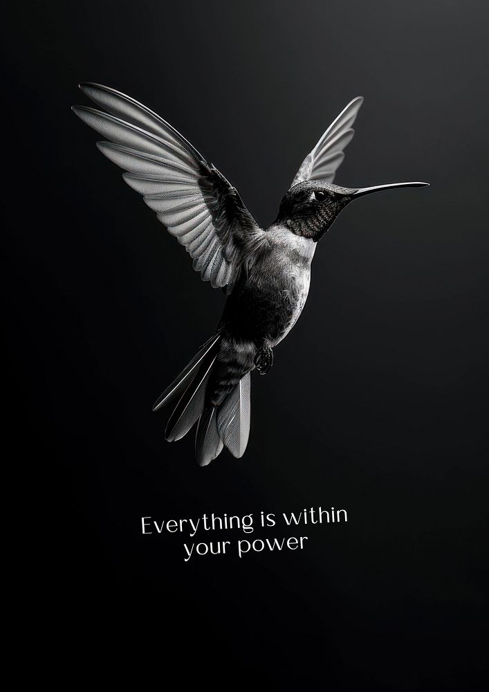 Powerful  quote poster template