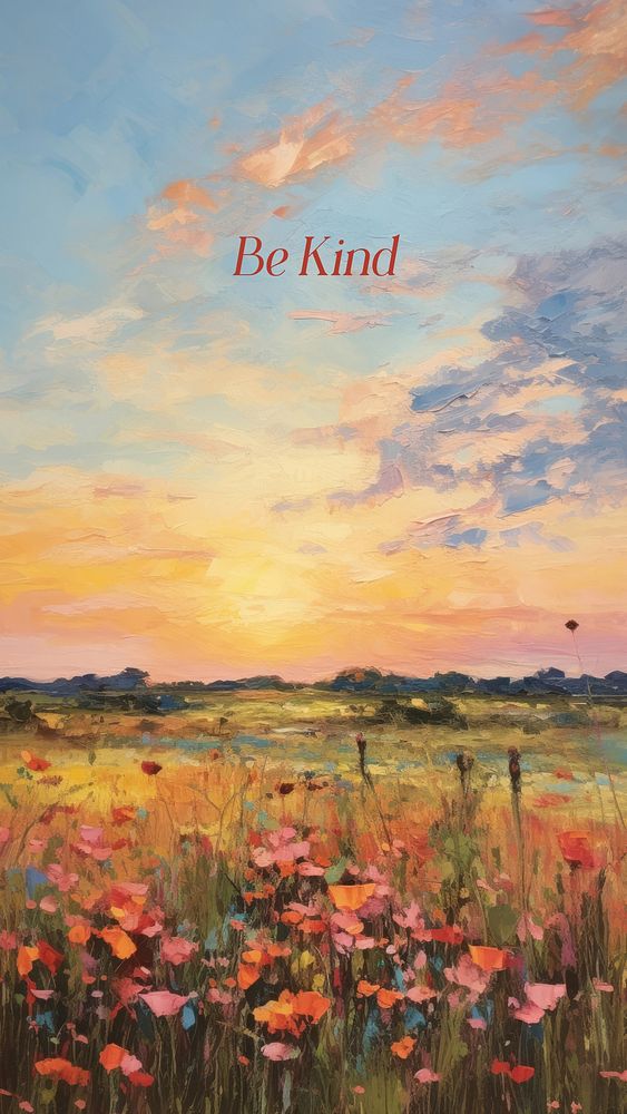 Be kind quote  mobile wallpaper template