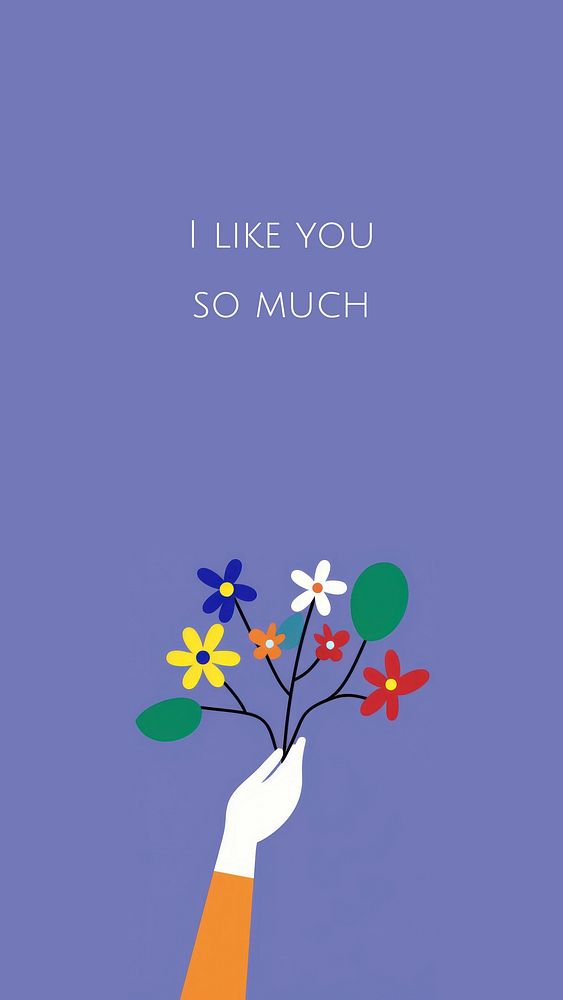 I like you so much quote   mobile wallpaper template