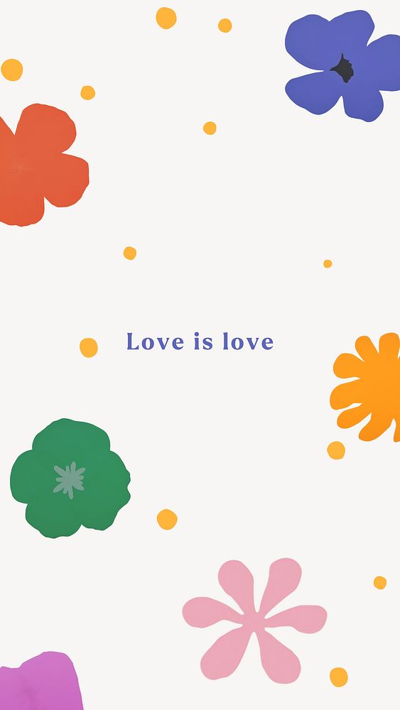 Love is love quote   mobile wallpaper template