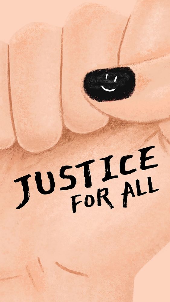 Justice for all quote   mobile wallpaper template
