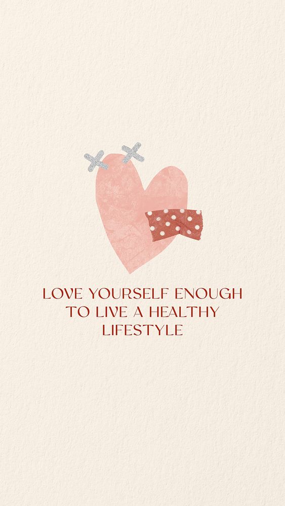 Love yourself quote   mobile wallpaper template