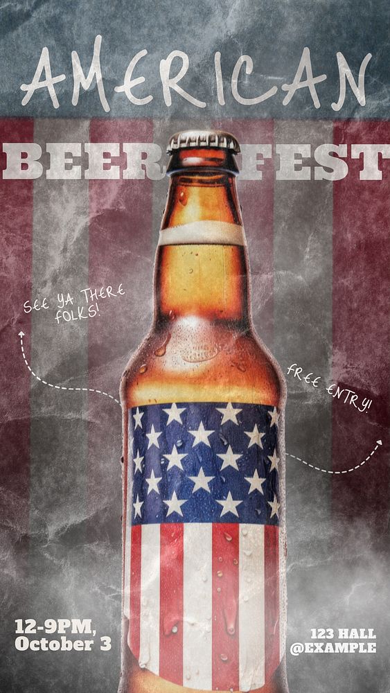 Beer fest Instagram story template