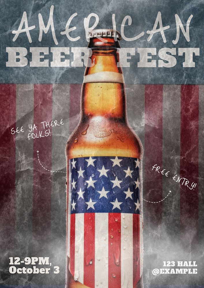 Beer fest poster template