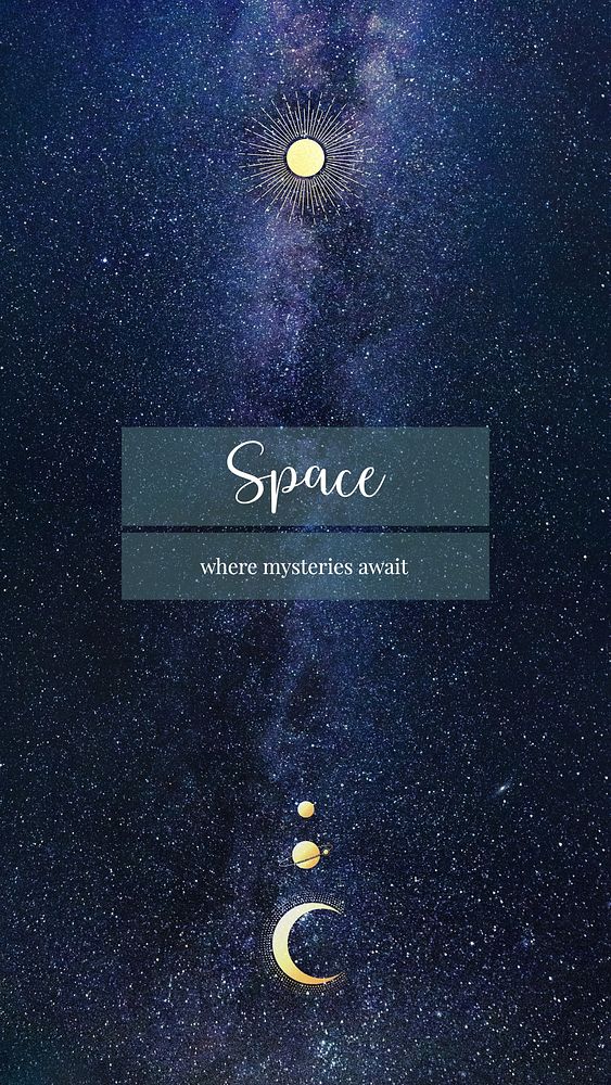 Space Facebook story template