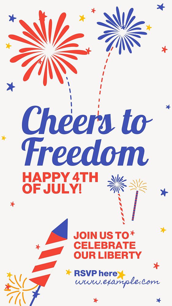 4th of July Instagram story template