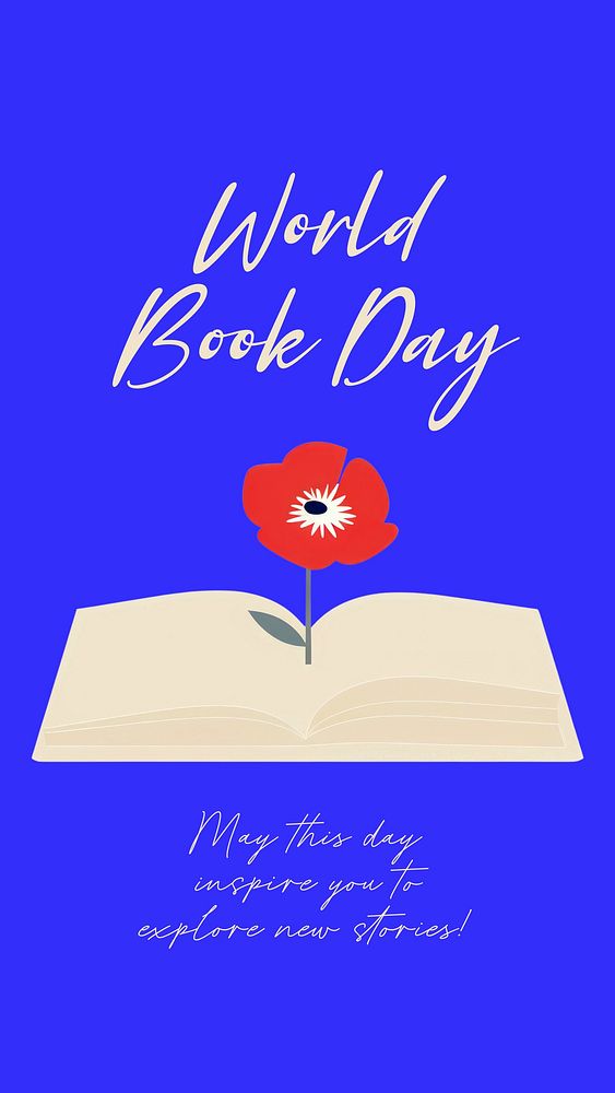 World Book Day Facebook story template