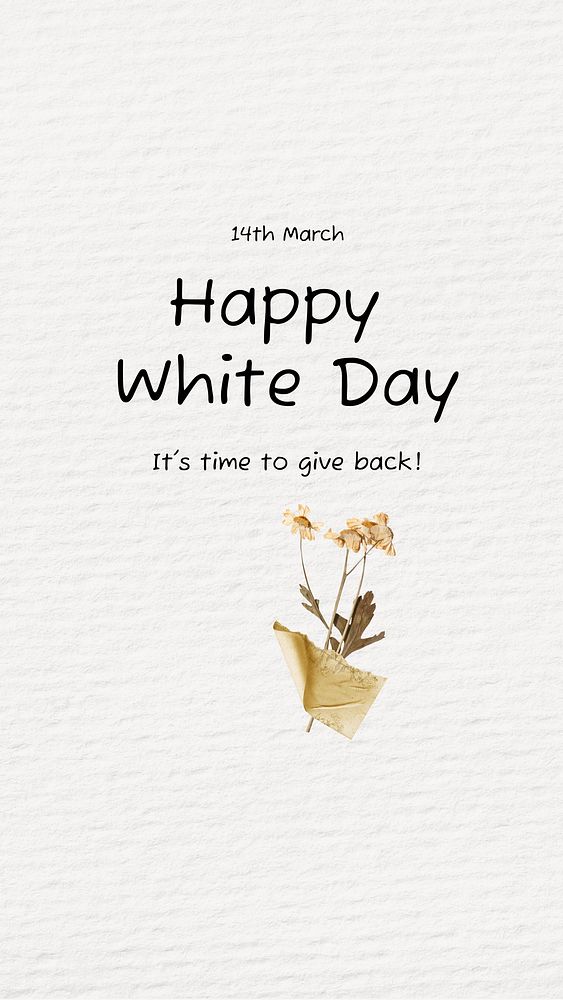 Happy white day  Instagram story temple