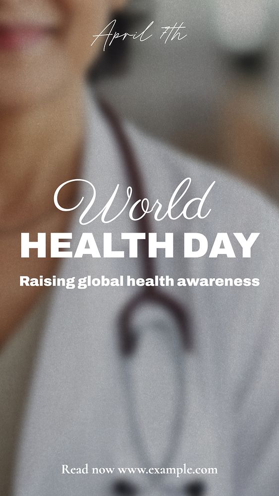 World Health Day Facebook story template
