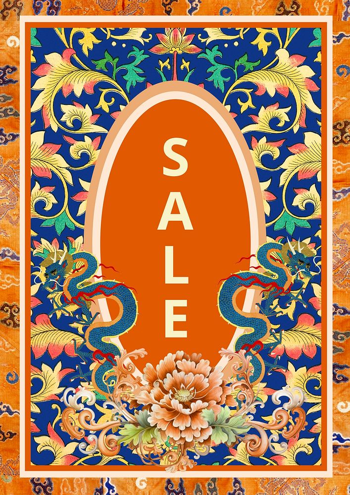 Sale shopping promotion poster template