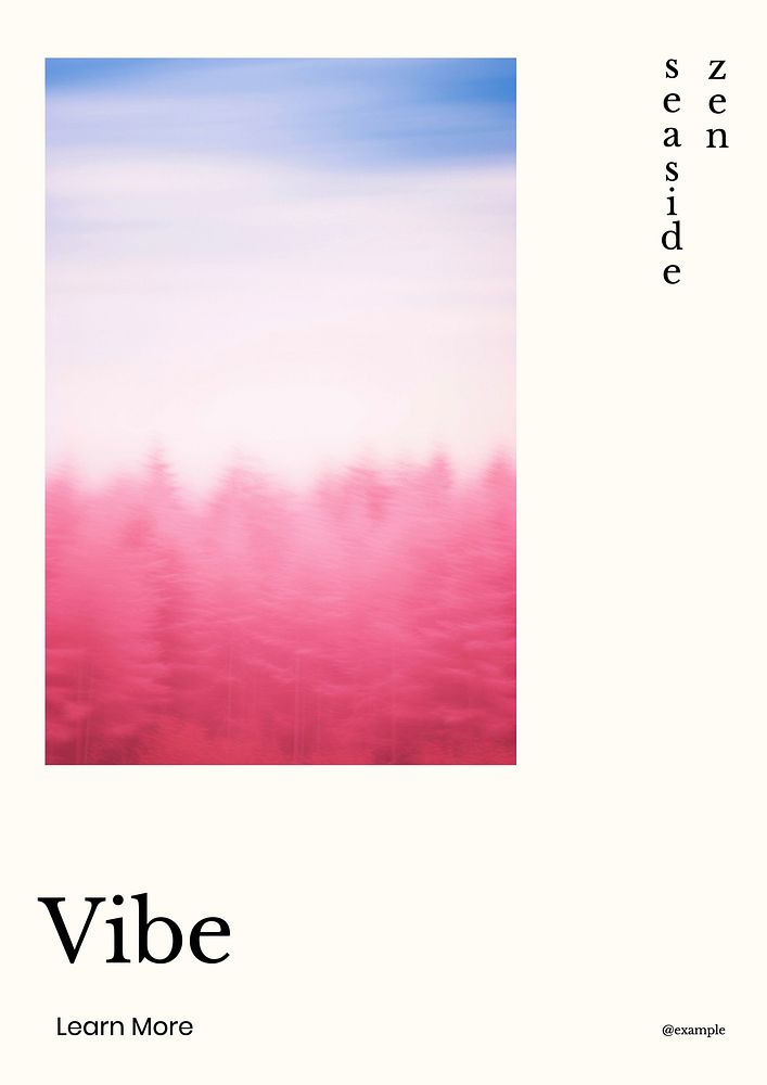 Vibe poster template | Free Photo - rawpixel