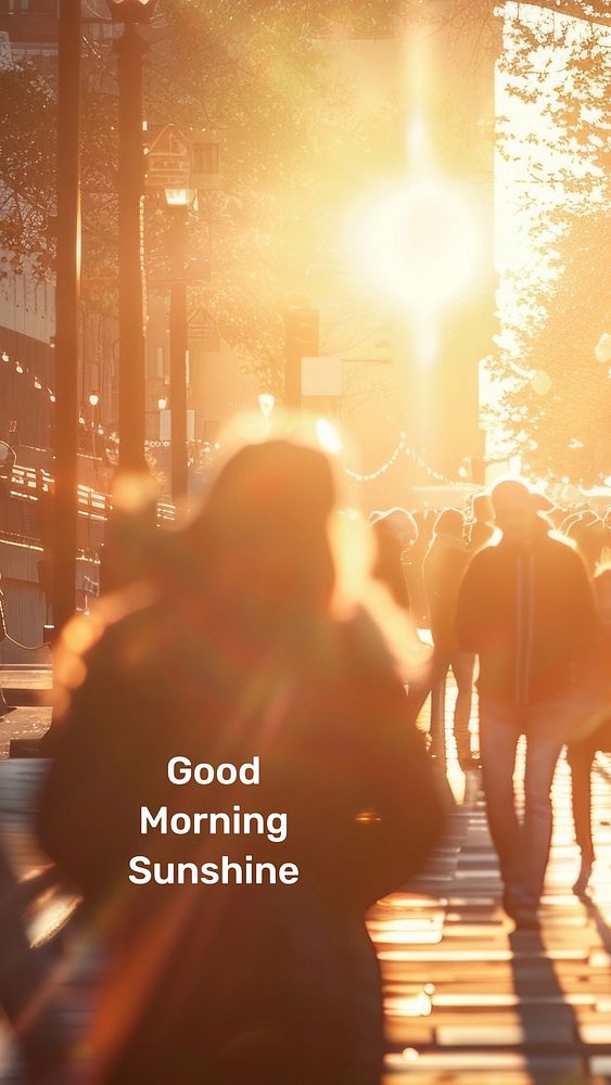Good morning sunshine Facebook story template