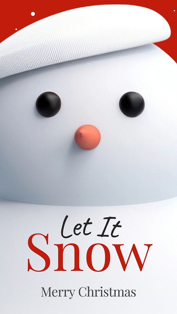 Let it snow Facebook story template