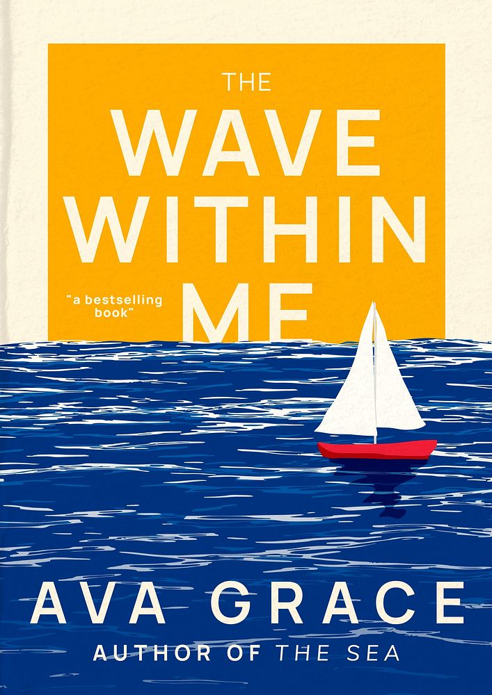 Wave within me book poster template