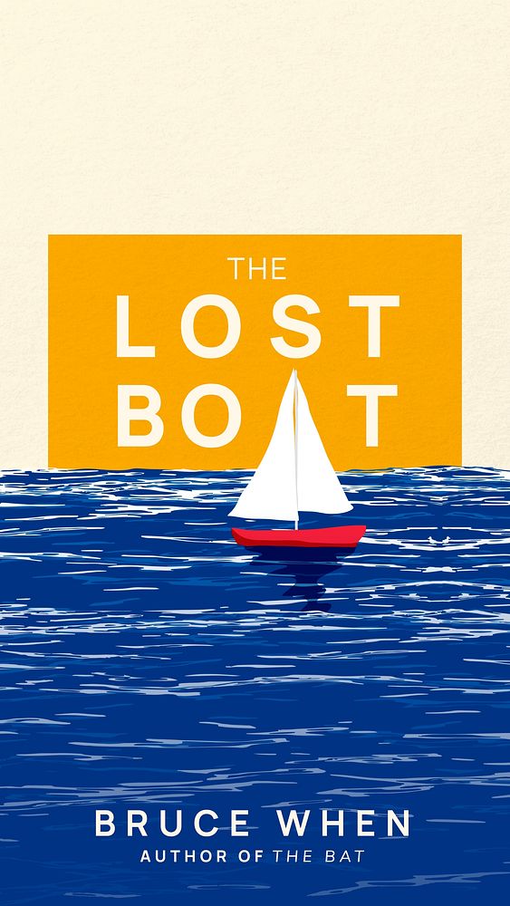Lost boat book Facebook story template