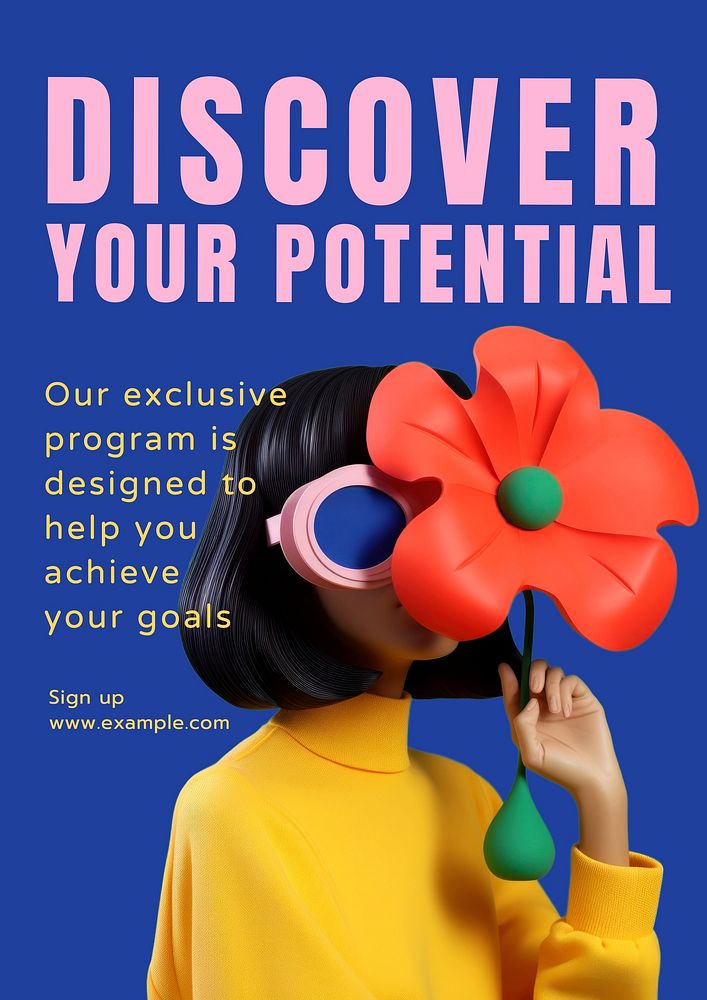Discover your potential poster template