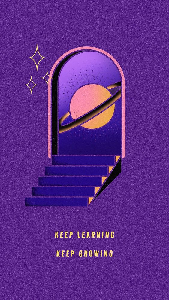 Learning  quote Instagram story template