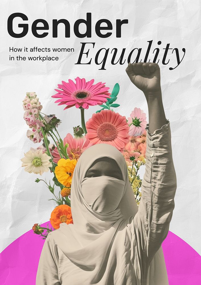 Gender equality poster template