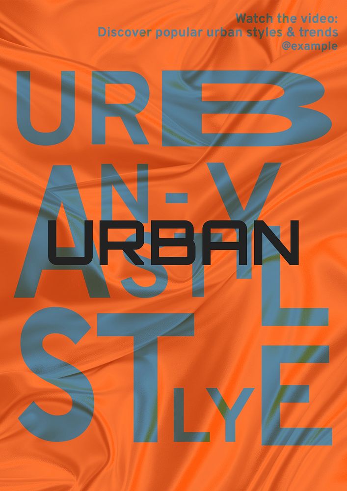Urban fashion & styles poster template