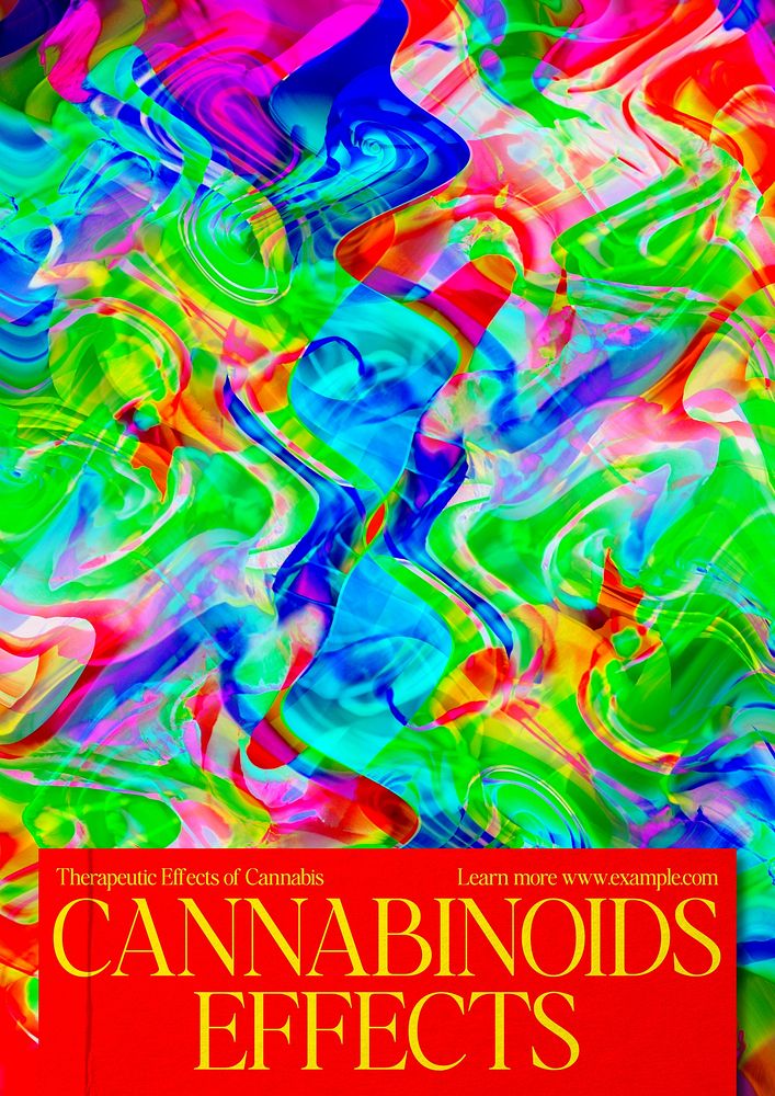 Cannabinoids effects poster template
