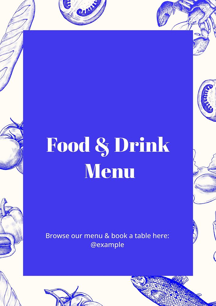 Food & drink menu  template
