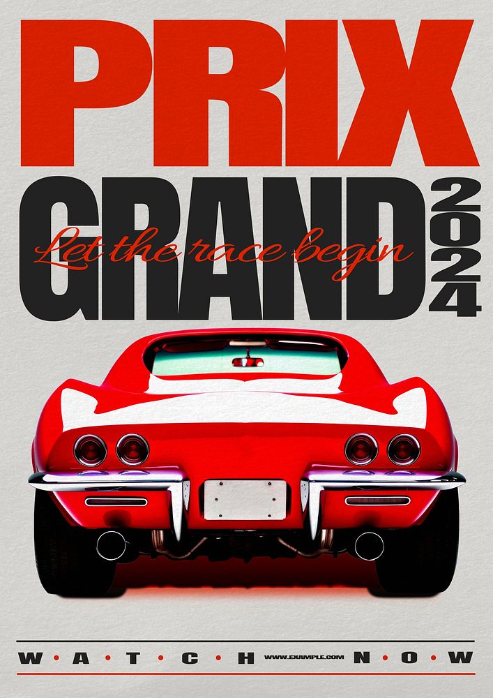 Grand prix poster template