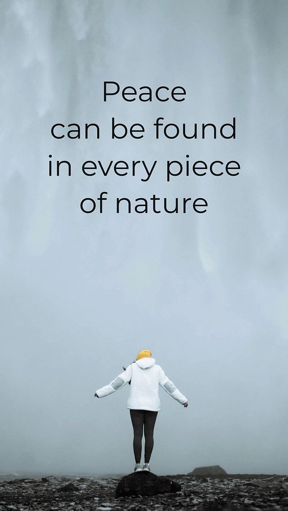 Nature  quote Instagram story template