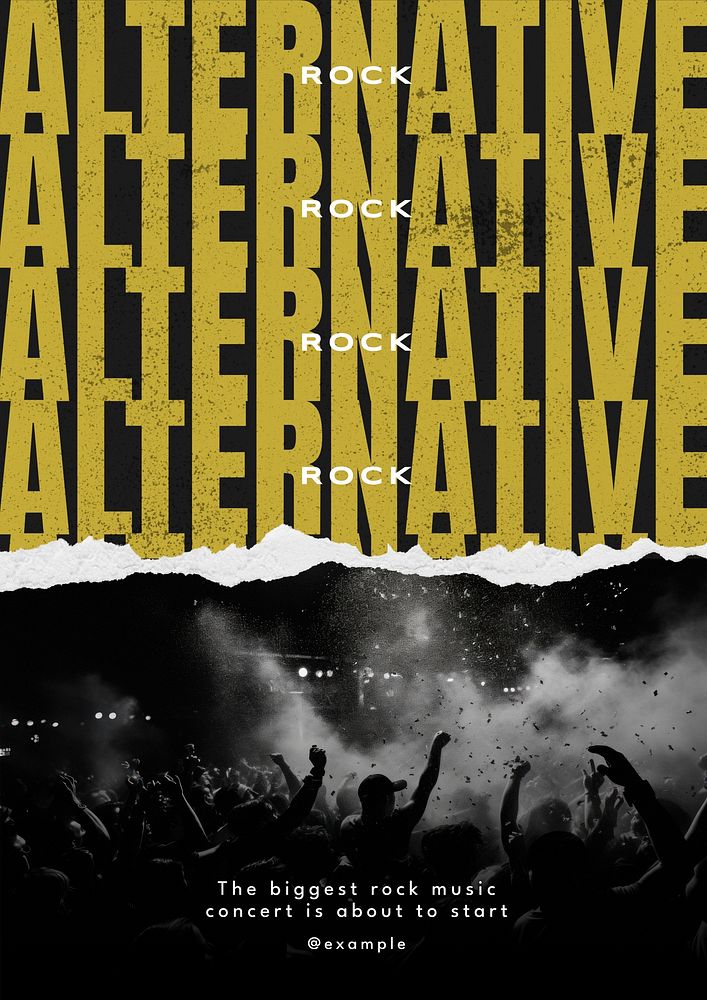 Rock alternative   poster template