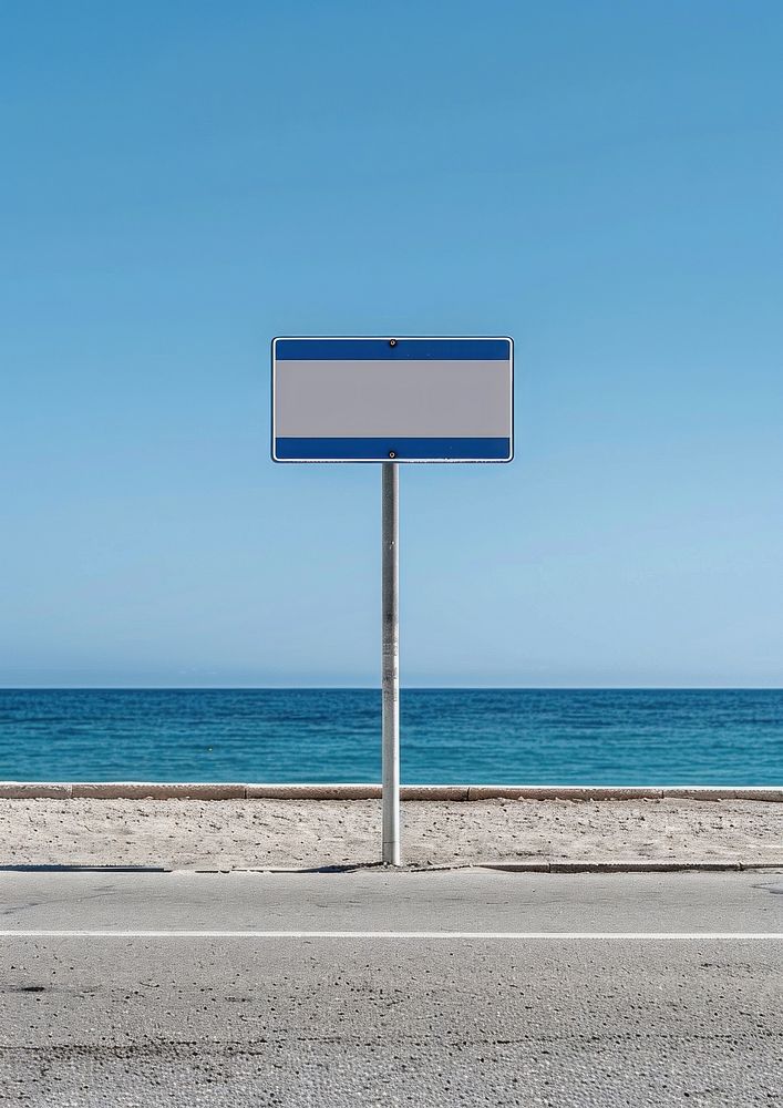 Traffic signs mockup outdoors advertisement horizon.