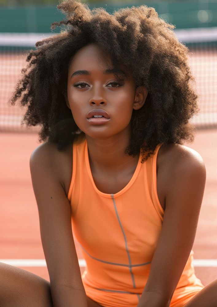 Blank orange fashion sportwear mockup photo photography shoulder.