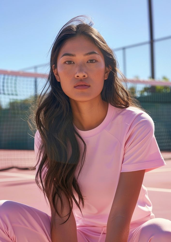 Blank pink fashion sportwear mockup photo photography portrait.