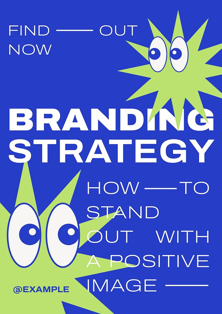 Branding strategy   poster template
