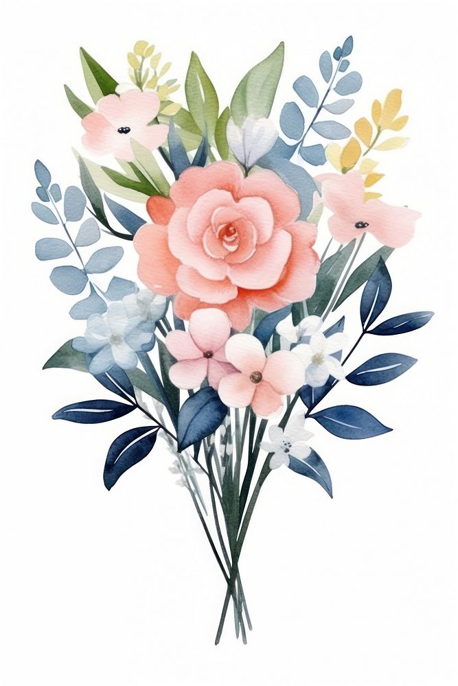 Bouquet carnation graphics blossom.