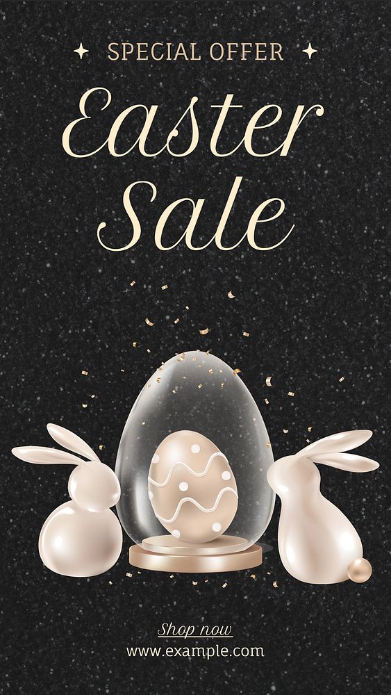 Easter sale Facebook story template