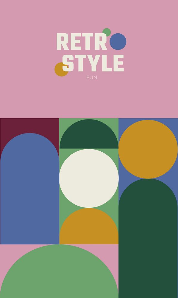 Retro style brand poster template, editable design
