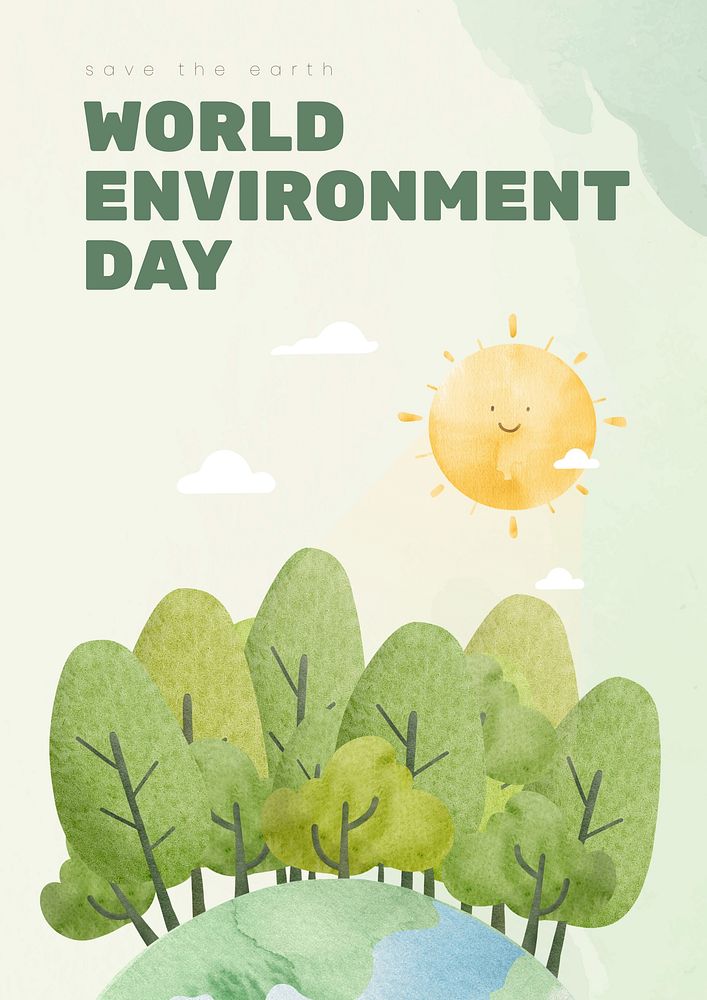 World environment day  poster template