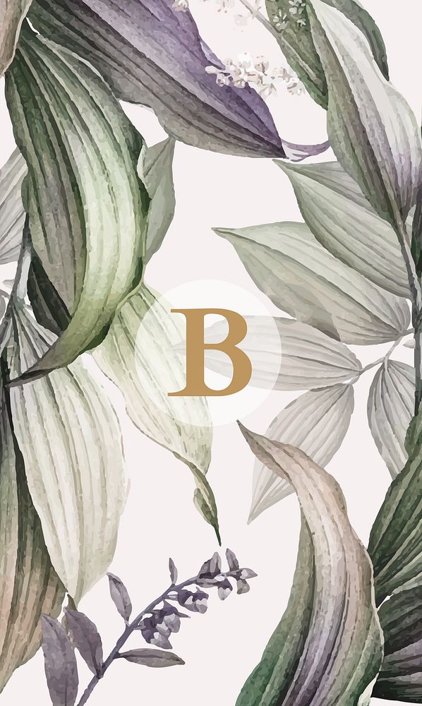 Vintage botanical business card template, portrait, editable text