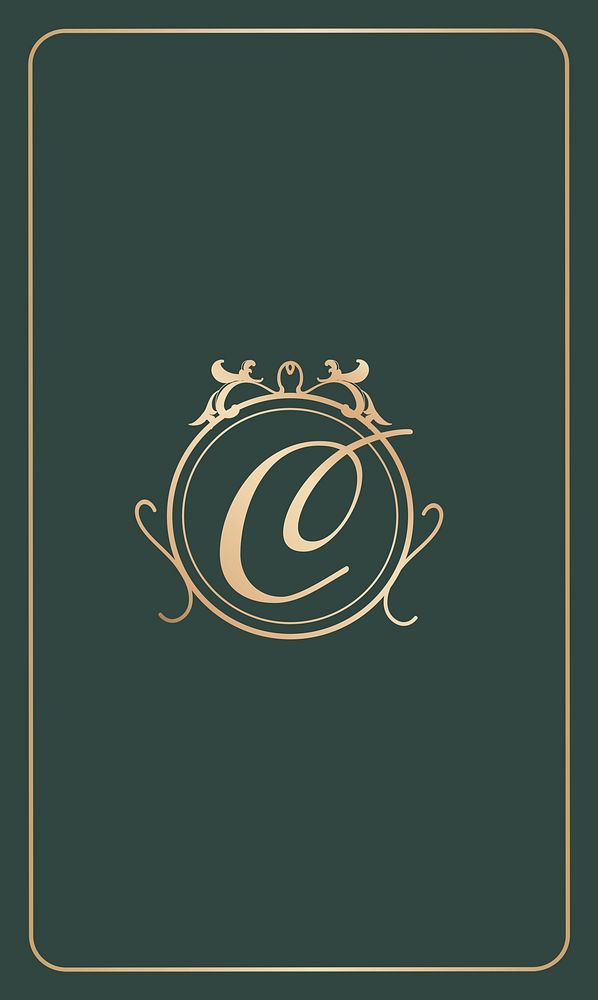 Elegant business card template, portrait