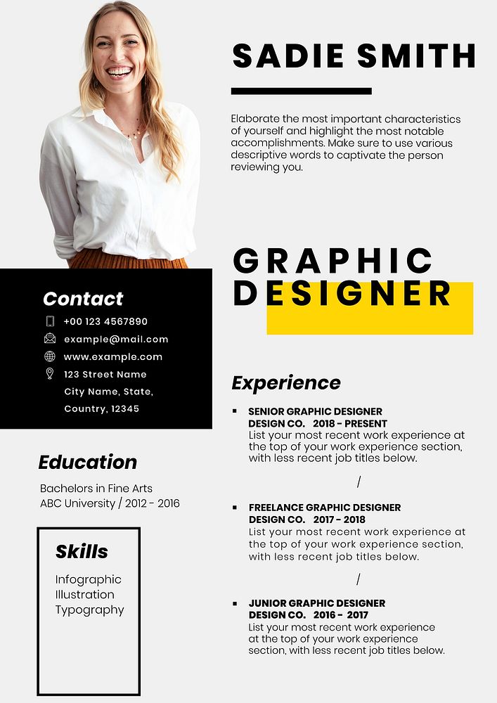 Professional CV  template for professionals and executive level