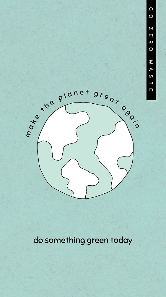 Green planet zero waste Instagram story temple