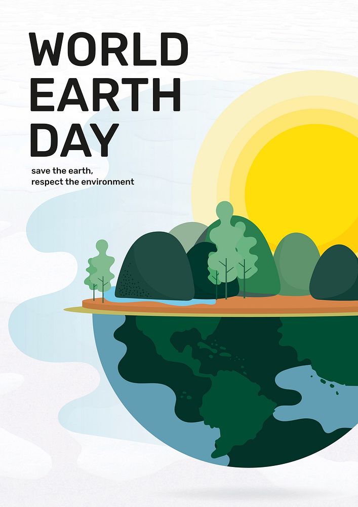 Environment poster template  design