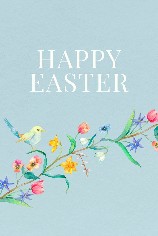 Easter greetings card template