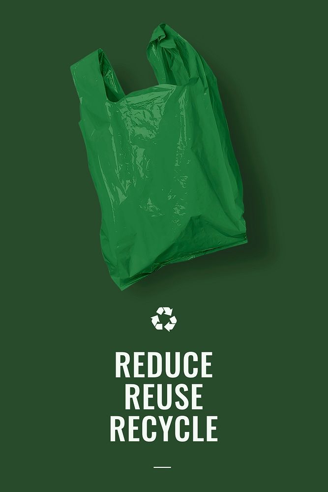 Recycle campaign Pinterest pin template, editable text
